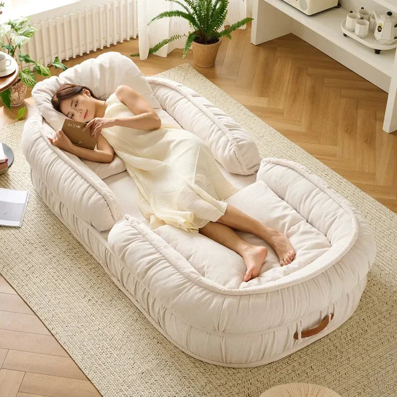 [LEVE 2, PAGUE 1] Sofá-cama Retrátil Algodão 5 em 1 + BRINDES: Almofadas Cushion